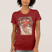 Alphonse Mucha Dance 1898 Art T-shirt (Voorkant)