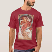 Alphonse Mucha Dance 1898 Art  T-shirt (Voorkant)