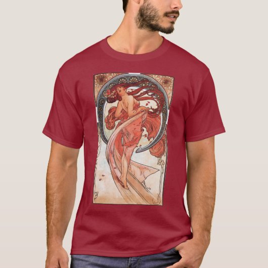 Alphonse Mucha Dance 1898 Art  T-shirt (Voorkant)