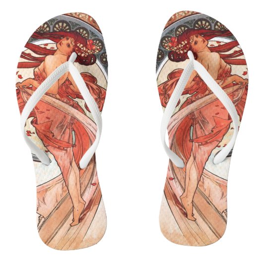 Alphonse Mucha Dance 1898 Art Teenslippers (Voetbed)