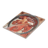 Alphonse Mucha Dance 1898 Art  Tegeltje (Zijkant)