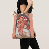 Alphonse Mucha Dance 1898 Art  Tote Bag (Dichtbij)