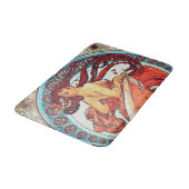 Alphonse Mucha Dance  Art Nouveau Painting Badmat (Gekanteld)