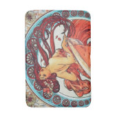 Alphonse Mucha Dance  Art Nouveau Painting Badmat (Voorkant Verticaal)