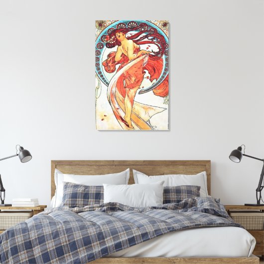 Alphonse Mucha Dance  Art Nouveau Painting Canvas Afdruk (Insitu (Slaapkamer))