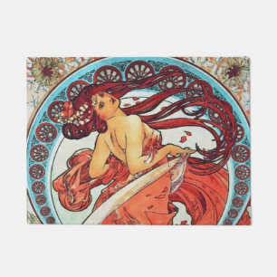 Alphonse Mucha Dance  Art Nouveau Painting Deurmat