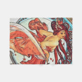 Alphonse Mucha Dance  Art Nouveau Painting Fleece Deken (Voorkant (Horizontaal))