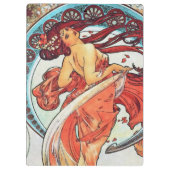 Alphonse Mucha Dance  Art Nouveau Painting Klembord (Achterkant)