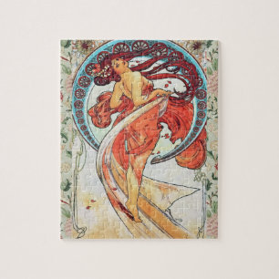 Alphonse Mucha Dance  Art Nouveau Painting Legpuzzel