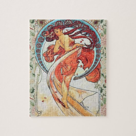 Alphonse Mucha Dance  Art Nouveau Painting Legpuzzel (Verticaal)
