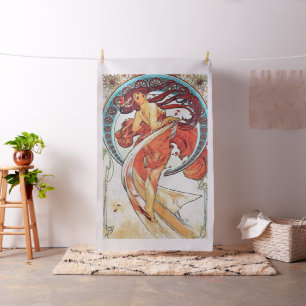 Alphonse Mucha Dance  Art Nouveau Painting Stof