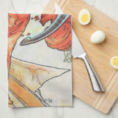 Alphonse Mucha Dance  Art Nouveau Painting Theedoek (Quarter Fold)