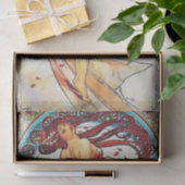 Alphonse Mucha Dance  Art Nouveau Painting Tissuepapier (Geschenk)