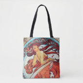 Alphonse Mucha Dance  Art Nouveau Painting Tote Bag (Voorkant)