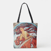 Alphonse Mucha Dance Art Nouveau Painting Tote Bag (Achterkant)
