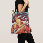 Alphonse Mucha Dance Art Nouveau Painting Tote Bag (Dichtbij)