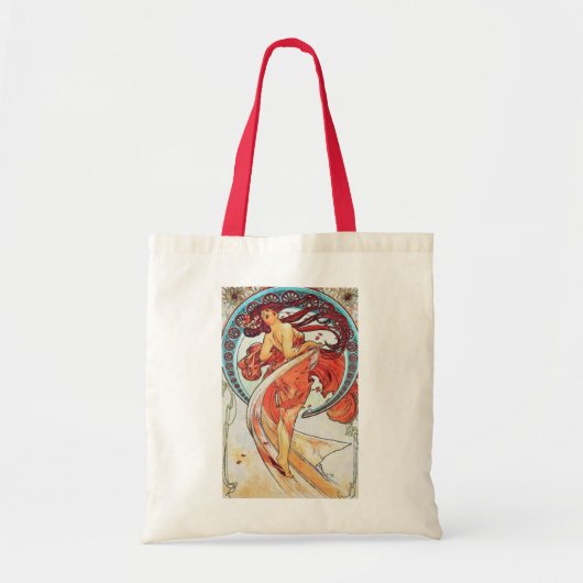 Alphonse Mucha Dance Art Nouveau Painting Tote Bag (Voorkant)