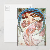 Alphonse Mucha Dance Briefkaart (Voorkant / Achterkant)