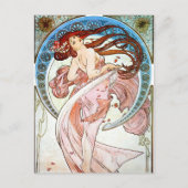 Alphonse Mucha Dance Briefkaart (Voorkant)