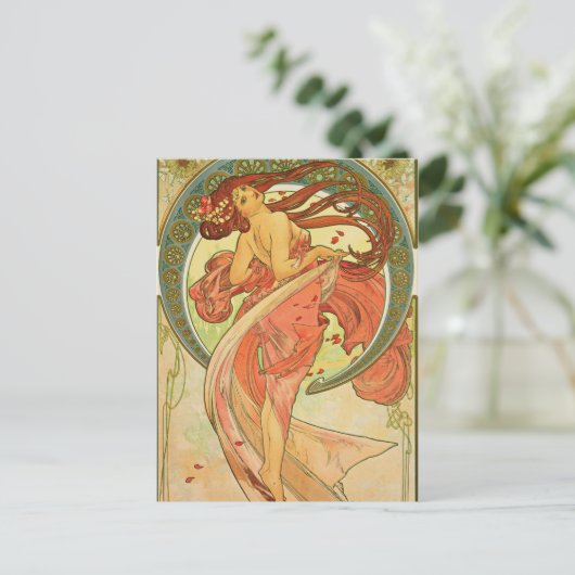 Alphonse Mucha - Dance Briefkaart (Staand voorkant)