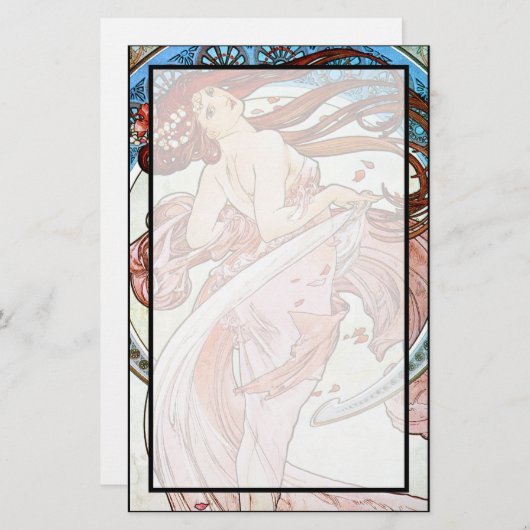 Alphonse Mucha Dance Briefpapier (Voorkant / Achterkant)