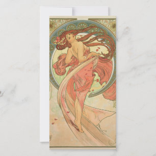 Alphonse Mucha - Dance Feestdagenkaart