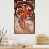 Alphonse Mucha, Dance. Poster (Keuken)