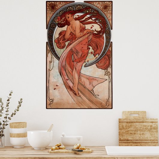 Alphonse Mucha, Dance. Poster (Keuken)