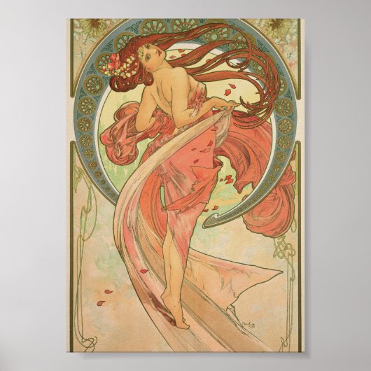 Alphonse Mucha - Dance Poster (Voorkant)