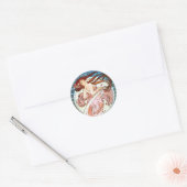 Alphonse Mucha Dance Ronde Sticker (Envelop)