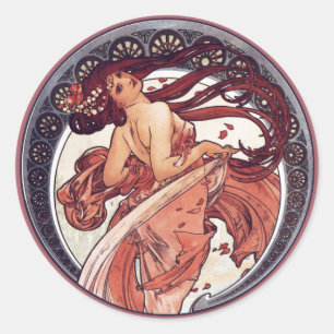 Alphonse Mucha - Dance Ronde Sticker