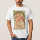 Alphonse Mucha - Dance T-shirt (Voorkant)