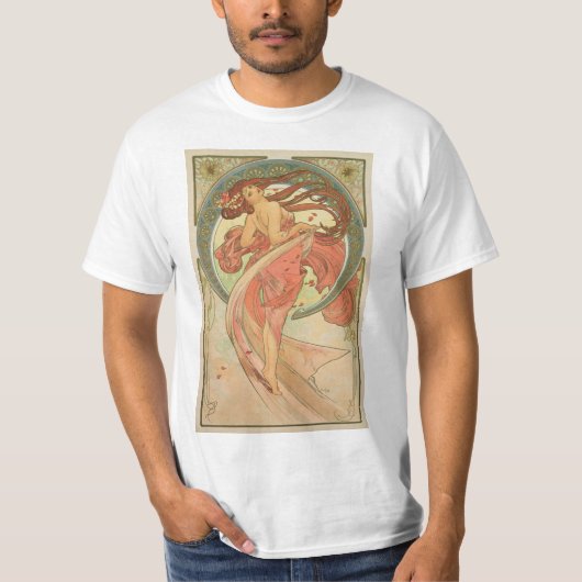 Alphonse Mucha - Dance T-shirt (Voorkant)