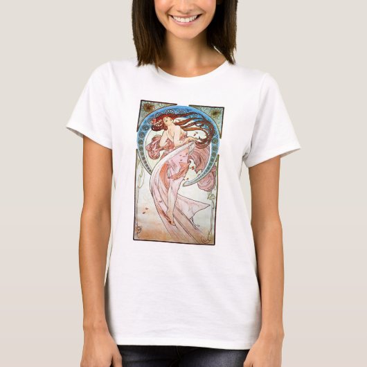 Alphonse Mucha Dans T-shirt (Voorkant)