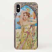 Alphonse Mucha Daybreak Art Nouveau Case-Mate iPhone Case (Achterkant)