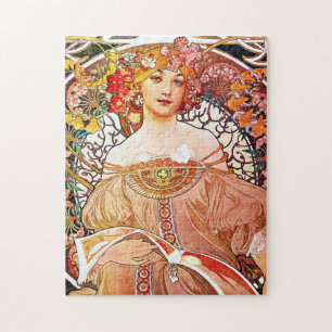 Alphonse Mucha Daydream Floral Art Nouveau Legpuzzel