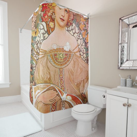 Alphonse Mucha - Daydroom Douchegordijn (In situ)