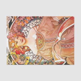 Alphonse Mucha Daydroom Floral  Art Nouveau Tissuepapier