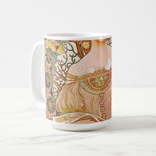 Alphonse Mucha - Daydroom Koffiemok (Voorkant links)