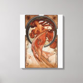 Alphonse Mucha De Dans Canvas Afdruk (Voorkant)