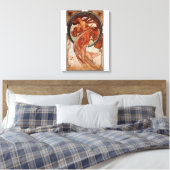 Alphonse Mucha De Dans Canvas Afdruk (Insitu (Slaapkamer))