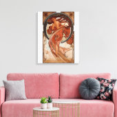 Alphonse Mucha De Dans Canvas Afdruk (Insitu (Woonkamer))