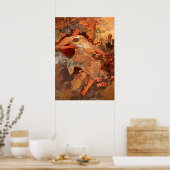 Alphonse Mucha - de herfst - de seizoenen Poster (Keuken)