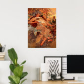 Alphonse Mucha - de herfst - de seizoenen Poster (Thuiskantoor)