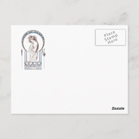 Alphonse Mucha - de kaart van Documenten van (Achterkant)