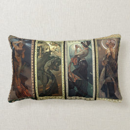Alphonse Mucha de maan en de sterren Kussen