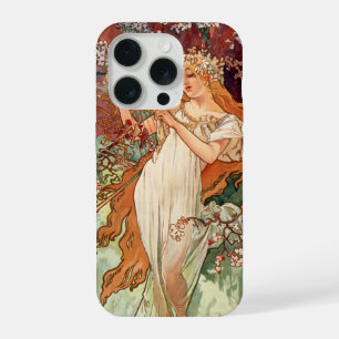 Alphonse Mucha, De seizoenen (1896) Lente iPhone 15 Pro Case
