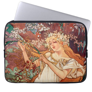 Alphonse Mucha, De seizoenen (1896) Lente Laptop Sleeve