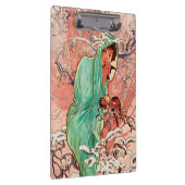 Alphonse Mucha, De seizoenen, Winter (1896) Klembord (Rechts)