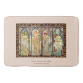 Alphonse Mucha - De tijden van de dag Badmat (Voorkant)